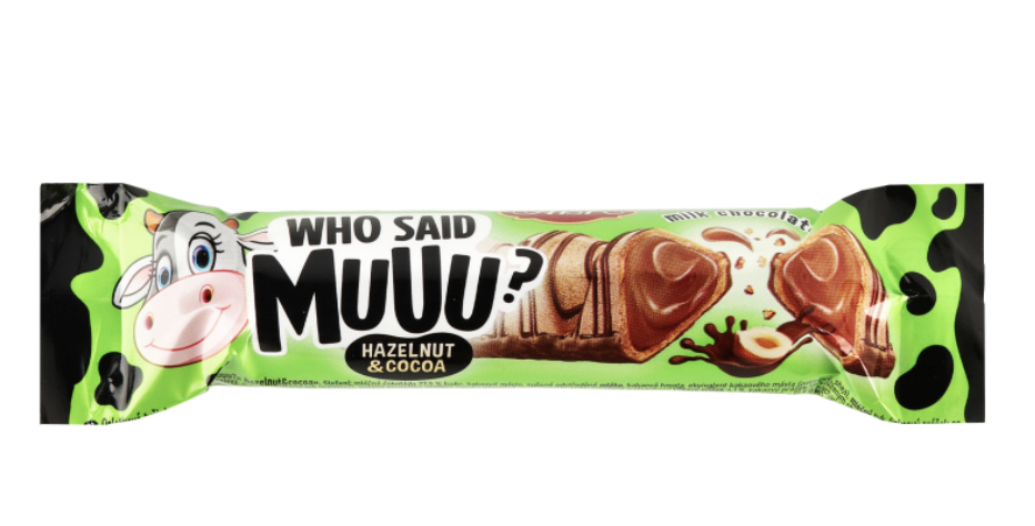 Цукерки ваф АВК Who said Muuu? hazelnut&cocoa 22г